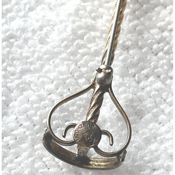 1940s Walter Lampl Gold Filled Brooch Swinging Bird Cage RARE FIND - Picture 5 of 8